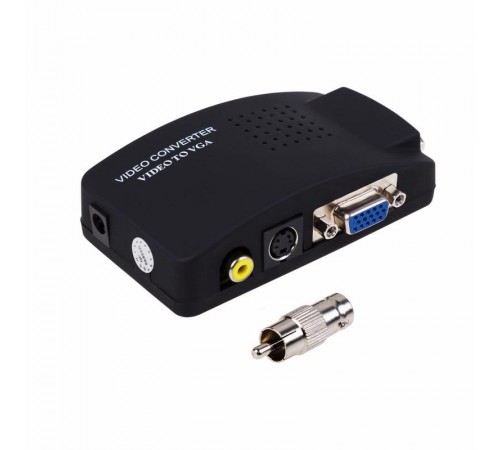 Конвертер BNC\RCA + S-video на VGA (в комплекте переходник гн. BNC - шт. RCA)  17-6932  REXANT