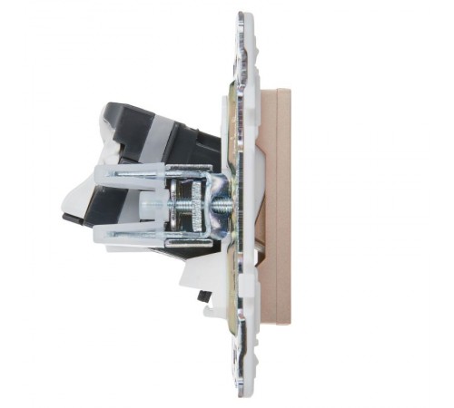 SKANDY Розетка компьютерная двойная RJ45 кат.5E SK-K03Sa песочный  SK-K20-1-K98  IEK