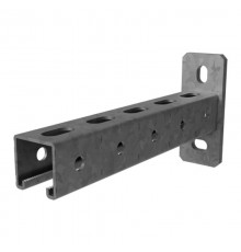 Консоль СТРАТ 41х41, база 100, толщ. 2,5 мм, гор. цинк, 375301  КС-41х41х100-2,5-ГЦ   Ostec