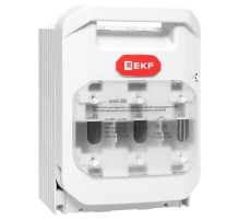 Выключатель-разъединитель УВРЭ v2 250А с дополнительным контактом (NO+NC) откидного типа под предохранители ППН (габ.1) uvre2-250EKF