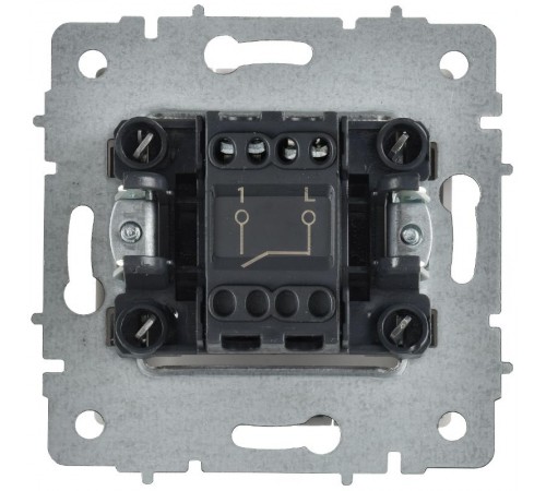 BRITE Выключатель 1-клавишный 10А ВС10-1-0-БрАБ арктический белый   BR-V10-0-10-K91  IEK