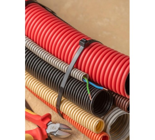 Хомут нейлоновый черный (8,2х810) (100шт.) EKF Basic  plc-cb-8.2x810  EKF