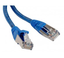 Патч-корд PC-LPM-STP-RJ45-RJ45-C5e-5M-LSZH-BL F/UTP, экранированный, Cat.5е, LSZH, 5 м, синий  30993  Hyperline