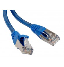 Патч-корд PC-LPM-STP-RJ45-RJ45-C5e-5M-LSZH-BL F/UTP, экранированный, Cat.5е, LSZH, 5 м, синий  30993  Hyperline