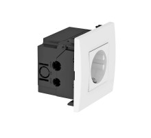 Укомплектованный розеточный блок AR45 (1xModul45,84x84x59 мм,белый) (SDE-RW D0RW1)  6119401  OBO Bettermann