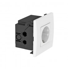 Укомплектованный розеточный блок AR45 (1xModul45,84x84x59 мм,белый) (SDE-RW D0RW1)  6119401  OBO Bettermann