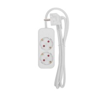 Удлинитель STANDARD 2 гнезда, 1,5м, 3х1,0мм, с/з, белый  13-4003  REXANT