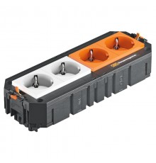 Коробка монтажная укомплектованная UT4 GST18i (2+2 розетки) с защитой  7404678  OBO Bettermann