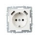 BRITE Розетка с заземлением со шторками 16А с USB A+A 3,1А РЮш10-2-БрБ белый  BR-R14-16-U21-D31-K01  IEK