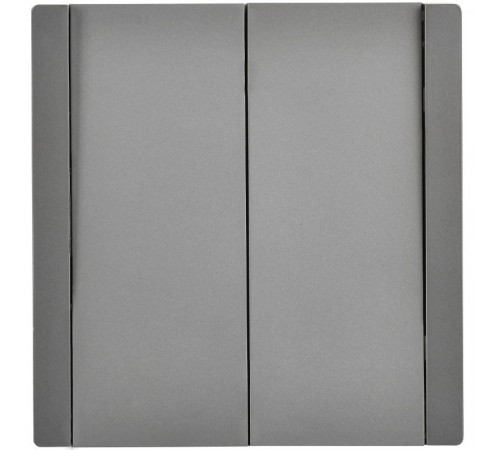 FORTE&PIANO Выключатель 2-клавишный перекрестный 10А FP509 сталь  FP-V23-0-10-1-K46  IEK