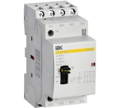 Контактор модульный с ручным управлением КМ20-22МР AC KARAT  MKK12-20-22  IEK