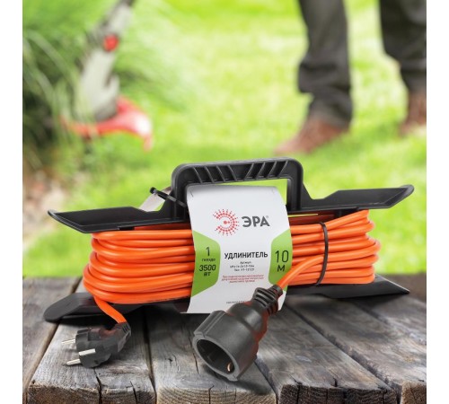 Удлинитель силовой ЭРА UFx-1e-3x1.5-10m-IP44 на рамке c/з 1 гн 10м ПВС 3x1.5  Б0046828  ЭРА