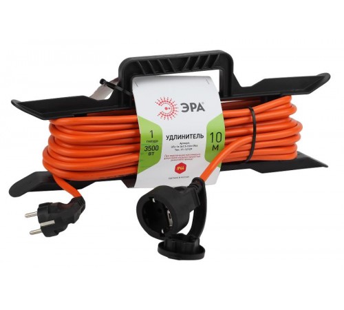 Удлинитель силовой ЭРА UFx-1e-3x1.5-10m-IP44 на рамке c/з 1 гн 10м ПВС 3x1.5  Б0046828  ЭРА