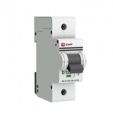 Выключатель автоматический однополюсный ВА 47-125 125А D 15кА PROxima  mcb47125-1-125D  EKF