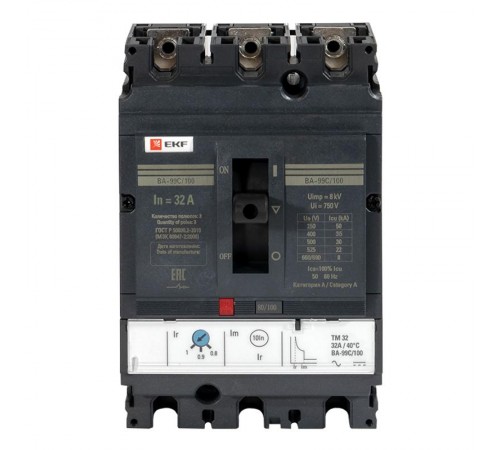 Выключатель автоматический ВА-99C (Compact NS) 100/32А 3P 36кА EKF PROxima  mccb99C-100-32  EKF