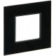 SKANDY Рамка 1-местная SK-F21Bl стекло черный   SK-M12-G-K02  IEK