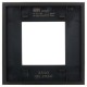 SKANDY Рамка 1-местная SK-F21Bl стекло черный   SK-M12-G-K02  IEK