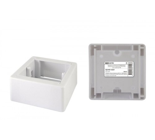 Коробка установочная о/п 88х88х44 мм, универсальная, подъемная, белая, IP20, инд. штрихкод  SQ1401-0231  TDM