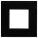 SKANDY Рамка 1-местная SK-F21Bl стекло черный   SK-M12-G-K02  IEK