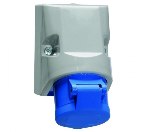 Розетка настенная 16А 3Р(2Р+Е) 230В 6h IP44 87х64 180гр. QC I 11930-Bals I Bals