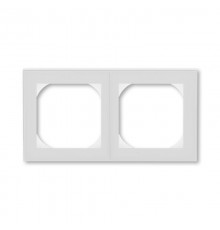 ABB Levit Серый / белый Рамка двойная 55х55 для механизмов BJE  3901H-A05520 16  2CHH015520A4016  ABB