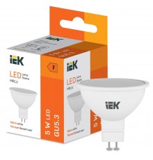 Лампа светодиодная MR16 410lm 3000K GU5  LL-I-MR16-5-230-30-GU5  IEK