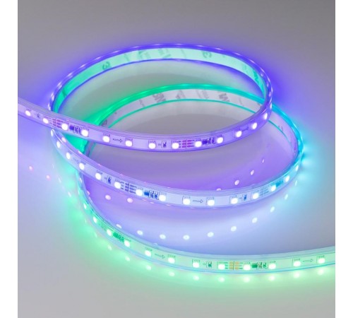 Светодиодная лента герметичная SPI-P-F72-11mm 24V RGB-PX6 (14.4 W/m, IP66, 3535, 5m) (Arlight, бегущий огонь)  030484(2)  Arlight