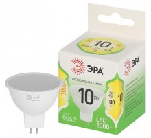 Лампа светодиодная  GREEN LINE LED MR16-10W-830-GU5.3 GL GU5.3 10 Вт софит теплый свет  Б0066983  ЭРА
