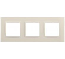 Рамка для розеток и выключателей Elegance 14-5013-02 Classic, на 3 поста, слоновая кость  Б0060582  ЭРА