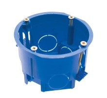 Коробка установочная с лапками для полых стен, синий EBX20-02-2  39294  STEKKER