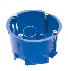 Коробка установочная с лапками для полых стен, синий EBX20-02-2  39294  STEKKER