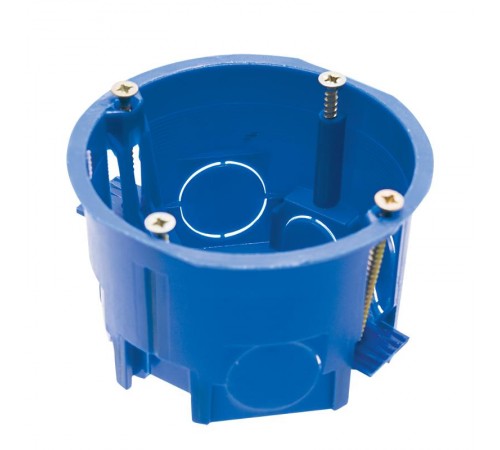 Коробка установочная с лапками для полых стен, синий EBX20-02-2  39294  STEKKER