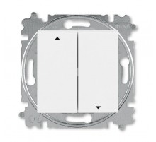 ABB Levit Белый / белый Выключатель жалюзи 2-кл. без фиксации клавиш  3559H-A88445 03W  2CHH598845A6003  ABB