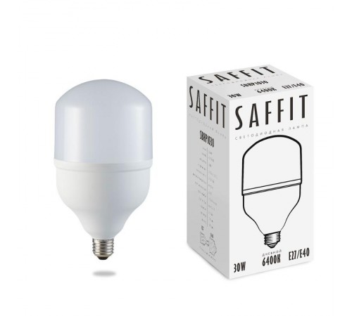 Лампа светодиодная промышленная SBHP1030 30W 6400K 230V E27-E40  55091  SAFFIT