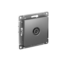 AtlasDesign Сталь Розетка TV проходная 4DB, механизм  ATN000992  SE