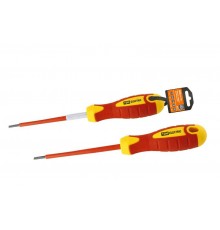 Отвертка шлицевая диэлектрическая тип SL6x150, серия "ЭкспертЭлектрик"  SQ1007-0104  TDM