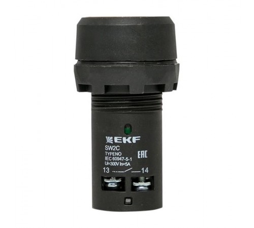 Кнопка SW2C-10D с подсветкой желтая NO EKF PROxima  sw2c-md-y  EKF