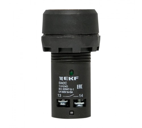 Кнопка SW2C-10D с подсветкой желтая NO EKF PROxima  sw2c-md-y  EKF