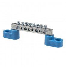 Шина "N" 63.08 (2 изолятора стойка) никель EKF  sn1-63-08-2  EKF