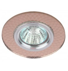 Светильник точечный встраиваемый DK LD43 TEA 3D декор cо светодиодной подсветкой MR16, чай  Б0037352  ЭРА