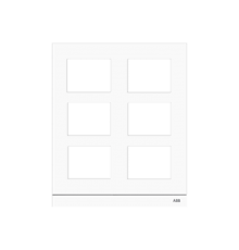 Рамка станции вызова, размер 2/3, белая51025CF-W ABB