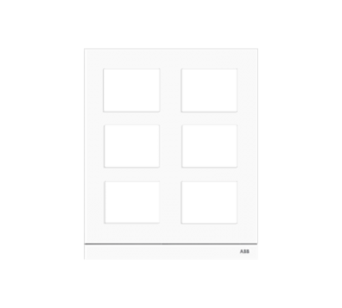 Рамка станции вызова, размер 2/3, белая51025CF-W ABB