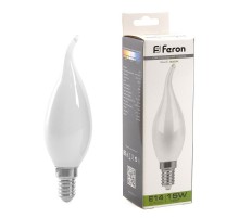 Лампа светодиодная, (15W) 230V E14 4000K матовая, LB-718  38262  FERON