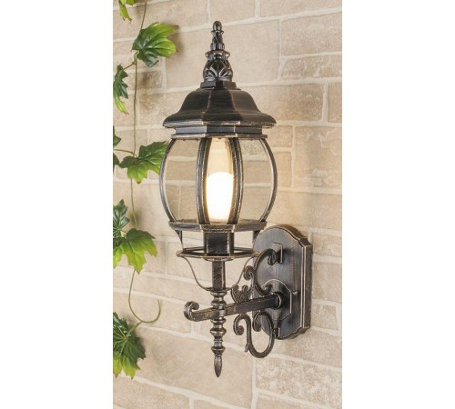 Светильник садово-парковый настенный 1011U черное золото / 9913-A (GL 1011U)  a034304  Elektrostandard