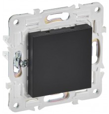 SKANDY Заглушка с суппортом SK-C01Bl черный  SK-PL10-K02  IEK