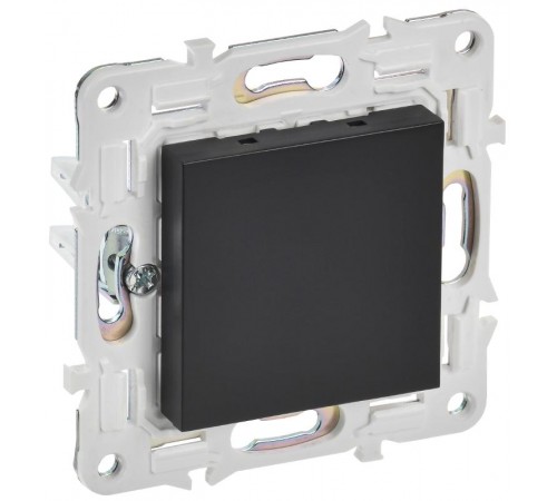 SKANDY Заглушка с суппортом SK-C01Bl черный  SK-PL10-K02  IEK