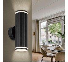 Декоративная подсветка WL45 BK MR16 GU10 12Вт черный IP20 для интерьера, стен  Б0058494  ЭРА