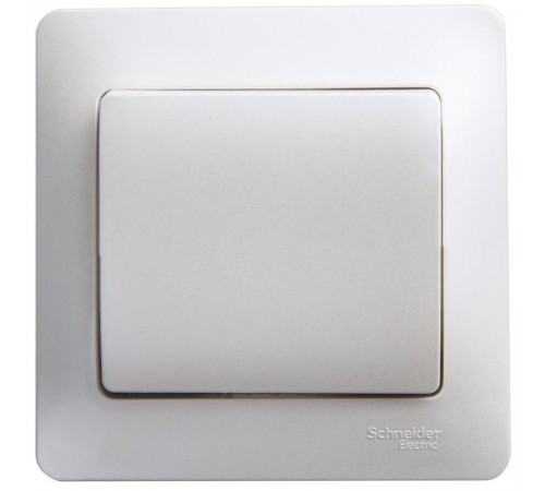 Glossa Перламутр Выключатель 1-клавишный, сх.1, 10АХ (в сборе)  GSL000612  SE