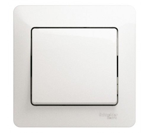 Glossa Перламутр Выключатель 1-клавишный, сх.1, 10АХ (в сборе)  GSL000612  SE