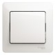 Glossa Перламутр Выключатель 1-клавишный, сх.1, 10АХ (в сборе)  GSL000612  SE